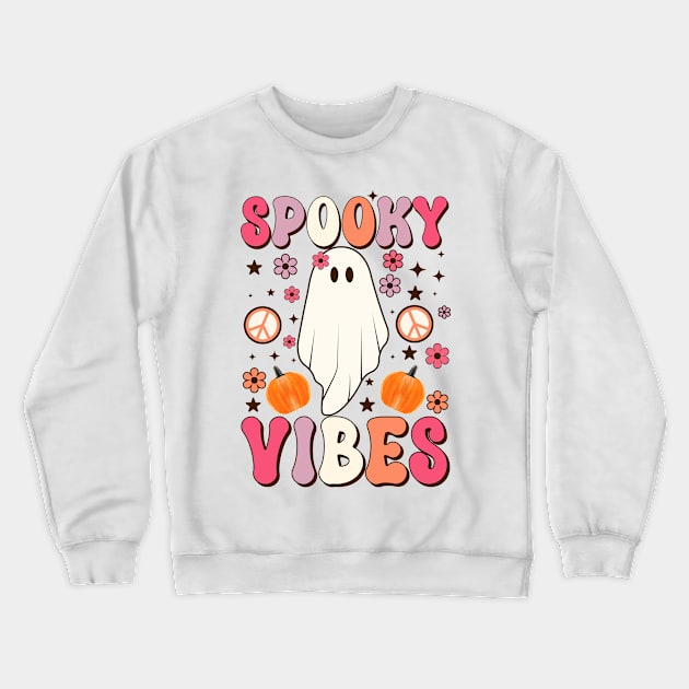 Spooky Vibes Crewneck Sweatshirt by LMW Art